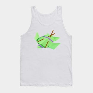 Origami ninja turtle Donatello Tank Top